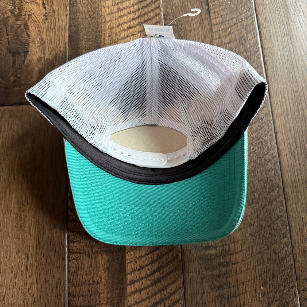 Magellan Outdoors NWT Pro Trucker Hat Turquoise White Mesh Snapback Baseball Cap - Picture 2 of 4